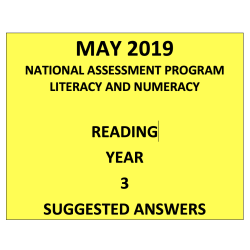 2019 ACARA NAPLAN Reading Answers Year 3